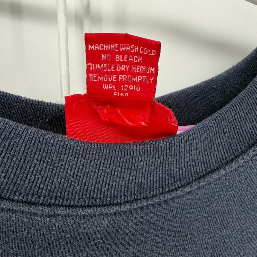 Venezia Jeans Sweatshirt Womens 22/24 Blue Graphic Embroidered 90s Nautical VTG - Picture 5 of 5